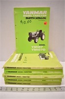 Assorted Yanmar diesel tractor parts catalogues