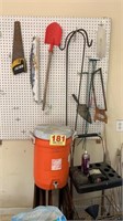 Gatorade cooler, Hand tools etc