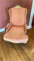 Pink arm chair