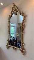 Gold trim mirror 68"x30”