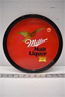 Decorative 11" tin tray - Miller Malt Liquor
