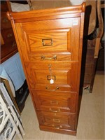 WOODEN FILE CABINET IN VERY NICE CONDITION WITH