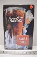 Decorative tin sign (12" x 8") - Have a Coke