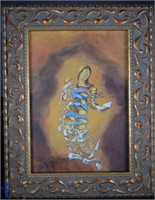 In the Manner of Dali Original Canvas COA