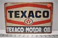 Decorative tin sign (12" x 8") - Texaco