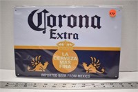 Decorative tin sign (12" x 8") -  Corona