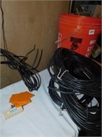 CABLE FOR TV, LARGE MAGNET, WRENCH, ETC. HOME