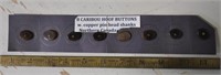 8 caribou hoof buttons