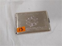 Sterlinfs Silver Cigarette case compact  121 Grams