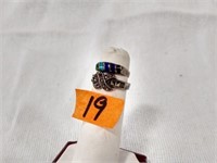 2 Sterling silver rings