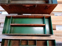 Vintage Antique "Master Steel" Multi-tray Tool Box
