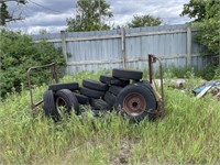 Rack of tires & rims