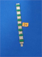 925 Mexico silver Lapis green bracelet