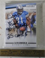 25   1990 - pres. Detroit Lions cards