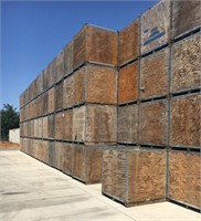 OFF-SITE (40) Damaged Wood Nut Bins