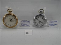 TRAY: 2 GRUEN & OTHER SWISS MADE POCKET WATCHES