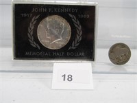 1963 KENNEDY HALF DOLLAR AND OTHER