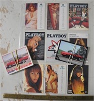 Playboy, Mustang, Corvette collector cards