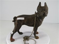 10" CAST METAL BOXER WITH CHAIN