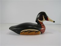 7.75" JIM HARKNESS CARVED WOOD DUCK
