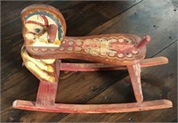 Vintage Wooden Child’s Toy Rocking Horse