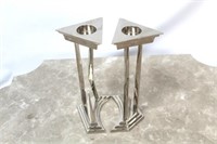 Chelsea House pair metal candle holders