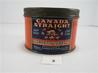 CANADA STRAIGHT CIGARETTE & TOBACCO TIN