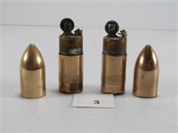 TRAY:  TWO ULTIMA 2.75" TALL BULLET LIGHTERS