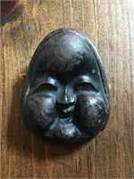 Vintage Cast Iron Mask Wall Hanging