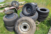 GROUPING OF 11 USED VEHICLE TIRES