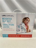 LIFE COMFORT WEIGHTED BLANKET WITH MOVEABLE COVER