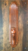 Vintage Wooden Wall Hanging Candle Holder
