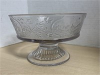 Pressed Glass Compote - Canada Pattern