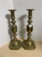 Brass Victorian Candle Holders - ‘ The Queen Of