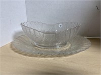 Pressed Glass Duncan George & Sons Berry Bowl And