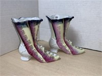 Pair Of Victorian Boot Vases