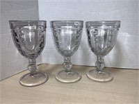 3 Goblets - Nova Scotia Glass