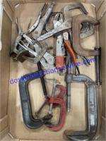 Flat of Clamps &. Vise Grips