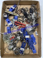 Lot of Hose Clamps, Etc.