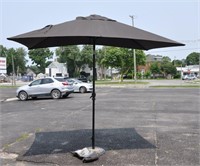 Market umbrella and stand
