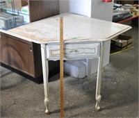 Vintage wood corner table desk