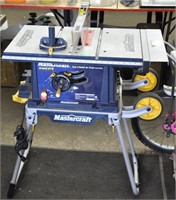 Mastercraft table saw on stand, tested