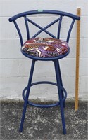 Metal swivel bar stool