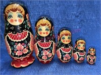 Hand painted USSR nesting dolls #4