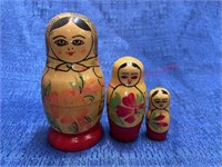 Hand painted USSR nesting dolls #8
