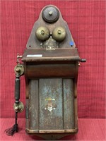 JYDSK Danish wall mount crank telephone, circa