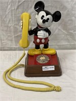Mickey Mouse telephone with rotary type phone