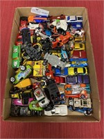 65 hot wheels and various die cast cars.