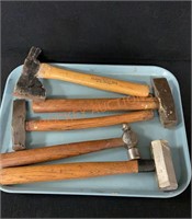 Tray Lot Of Hammers, Mallets&hatchets
