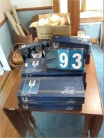 8 BOXES, GROUP LOT CRYSTAL STEMWARE